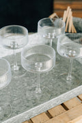 Fluted Coupe Glass